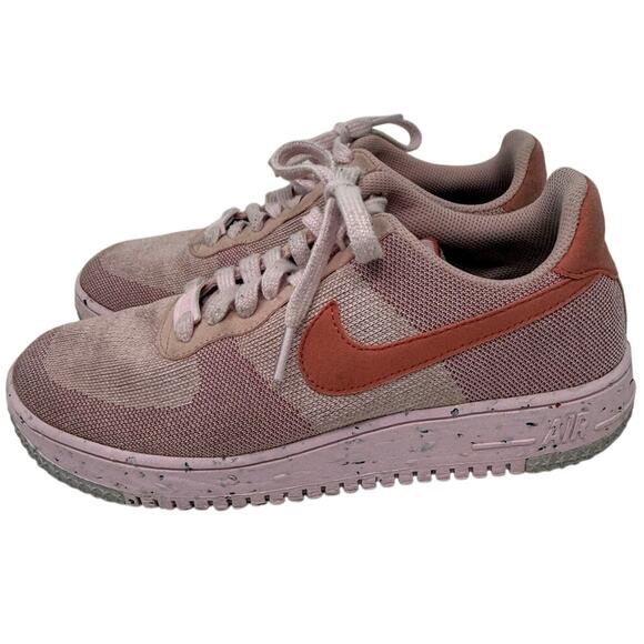 Nike Air Force 1 Crater Flyknit Pink Glaze Women’s 9 Sneakers DC7273-600 - Picture 9 of 9